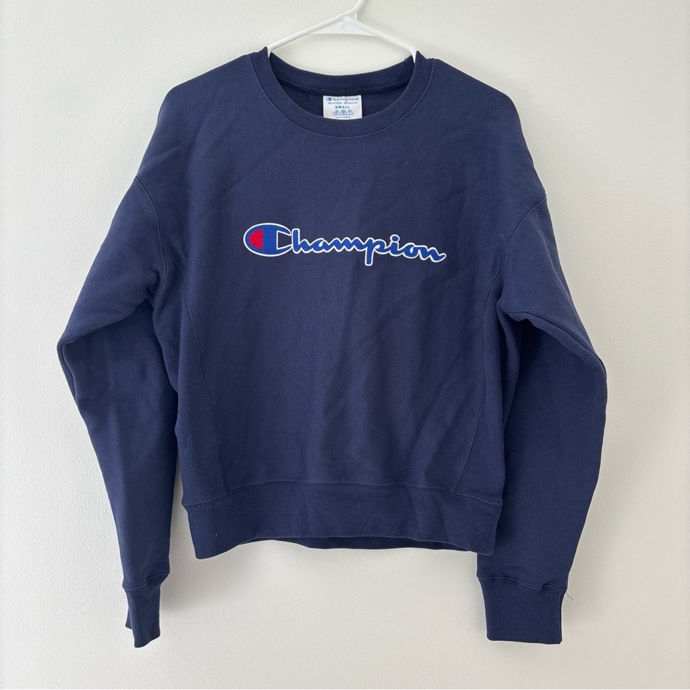 Navy Champion Crewneck